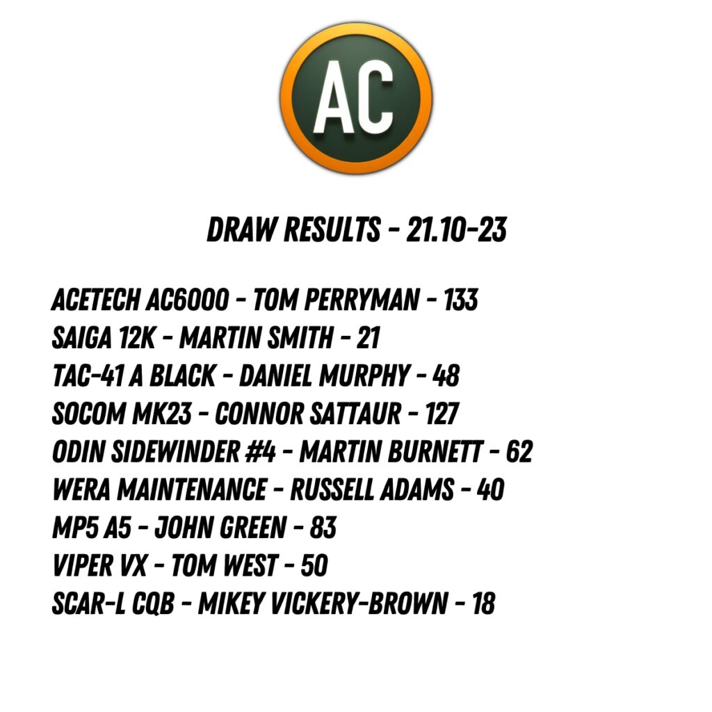 Draw Results - 21.10.23